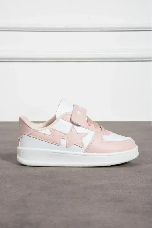 Кроссовки школьные на липучках - белые - 3