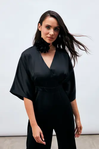 Kruvaze Salaş Tulum - Siyah-SİYAH - 3