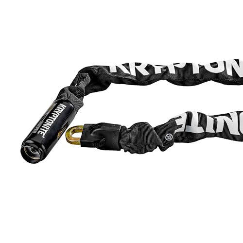 Kryptonite Keeper 785 Bike Chain Lock, 2.8 Feet Long Heavy Duty Anti-Theft Bicycle Chain Lock with Keys for Bike, Motorcycle, Scooter, Bicycle, Door, Gate, Fence - 2