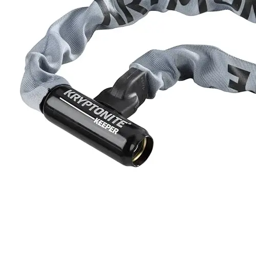 Kryptonite Keeper 785 Bike Chain Lock, 2.8 Feet Long Heavy Duty Anti-Theft Bicycle Chain Lock with Keys for Bike, Motorcycle, Scooter, Bicycle, Door, Gate, Fence,Gray - 3
