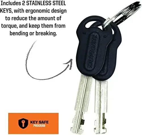 Kryptonite Keeper 785 Bike Chain Lock, 2.8 Feet Long Heavy Duty Anti-Theft Bicycle Chain Lock with Keys for Bike, Motorcycle, Scooter, Bicycle, Door, Gate, Fence,Purple - 5