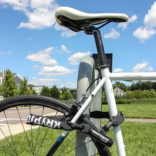 Kryptonite Keeper 785 Velosiped Zanjirli Qulfi, 2.8 Fut Uzunlikdagi Og'ir O'g'irlikka Qarshi Velosiped Zanjirli Qulfi Velosiped, Mototsikl, Skuter, Velosiped, Eshik, Darvoza, Panjara, Kulrang uchun kalitlar bilan - 4