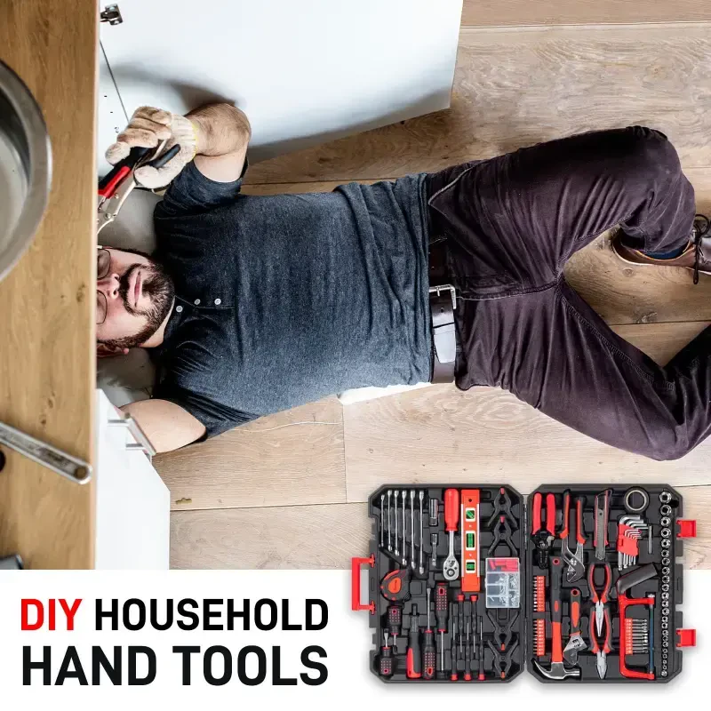 Ktaxon, 198 Piece Tool Set Red & Black Finish High Quality & Easy to Carry - 2