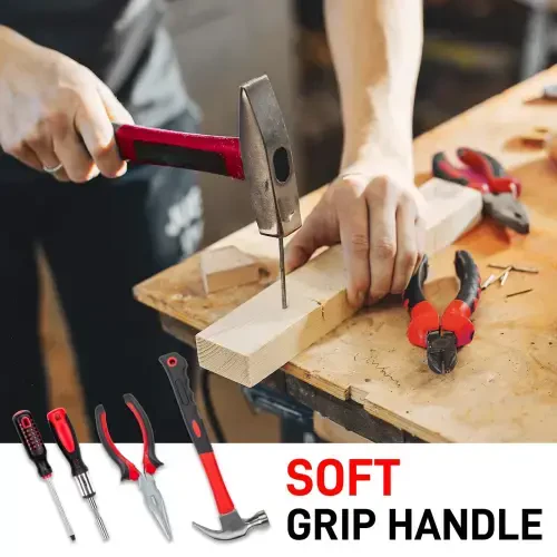 Ktaxon, 198 qismli asboblar to'plami Qizil va Qora qoplamali Yuqori sifatli va tashish oson - 3