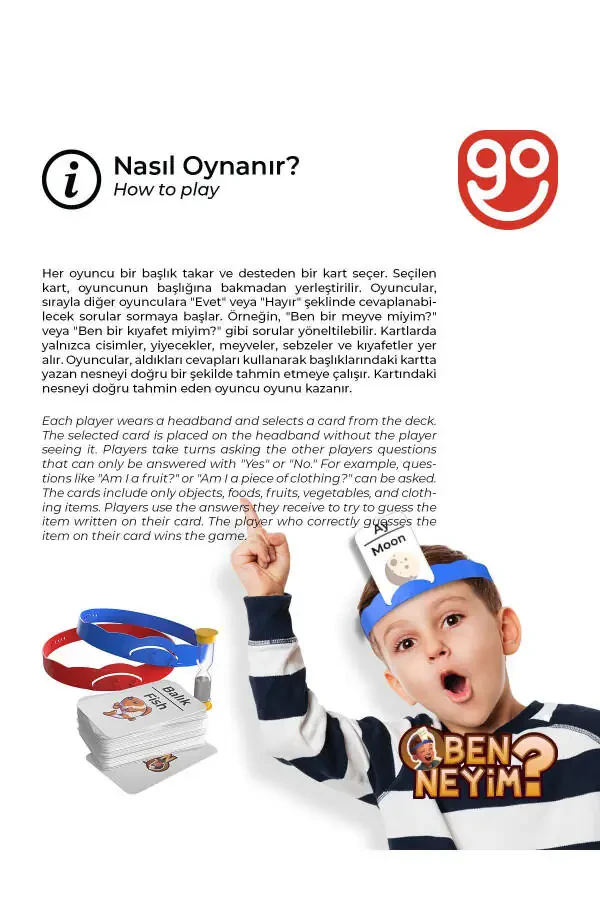 Кто Я? Турецкий/английский семейный детский веселый настольная игра Who I'am развивающая игрушка - 2