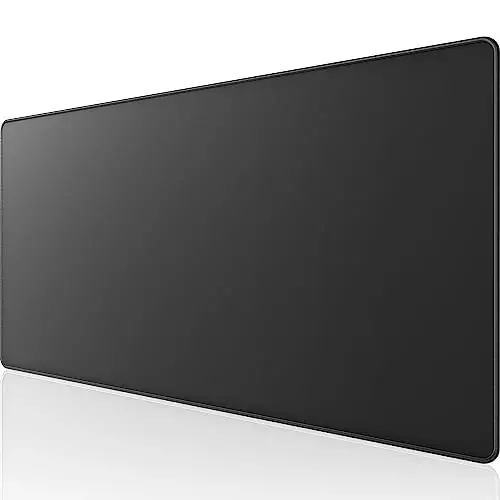KTRIO Oversized Gaming Mouse Pad Desk Mat, Micro-Weave Cloth for Precise Control, Non-Slip Rubber Base, Stitched Edges, Water-Resistant, Full Desk Coverage for Gamer, Office & Home, 47.3 x 23.6 in - KTRIO