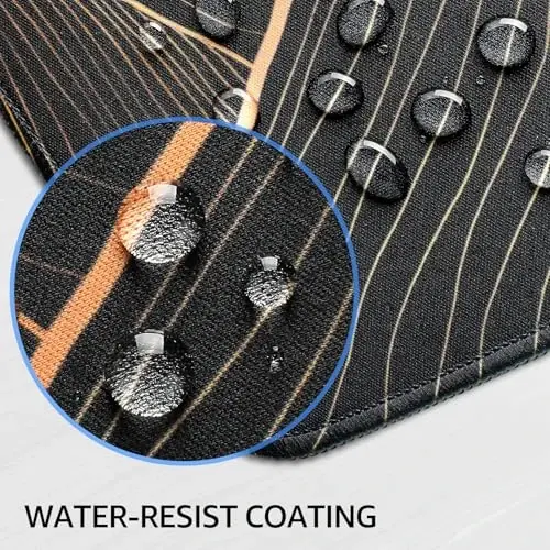 KTRIO Large Gaming Mouse Pad Desk Mat, Superior Micro-Weave Cloth, Non-Slip Rubber Base, Stitched Edges, Water-Resistant, for Gamer, Office & Home, 31.5 x 15.7 Inch, Bright Rise - 4