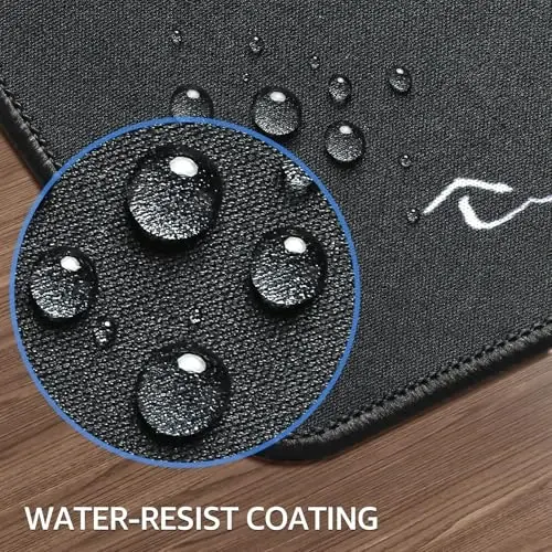 KTRIO Large Gaming Mouse Pad with Stitched Edges, Extended Mousepad with Superior Micro-Weave Cloth, Non-Slip Base, Water Resist Keyboard Pad for Gamer, Office & Home, 31.5x15.7in, Kanagawa Wave - 5