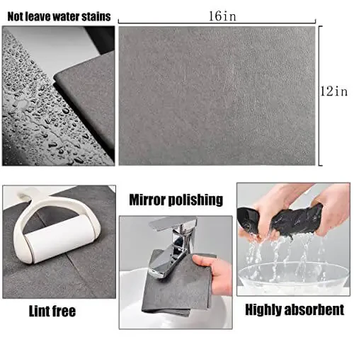 KTT Thickened Magic Cleaning Cloth, Reusable Microfiber Cleaning Cloth. Lint Free Cloth for Home, Window, Mirror Glass and Cars. (12