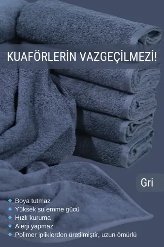 Kuaförlarga Maxsus Bo'yoq Tutmaydigan Mikroto'qima Soch Sochqisi 50x90 sm. 4'li To'plam - 3