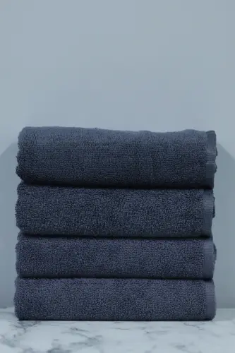 Kuaförlere Özel Boya Tutmayan Mikrofiber Saç Havlusu 50x90 cm. 4'lÜ Set-Gri - 8