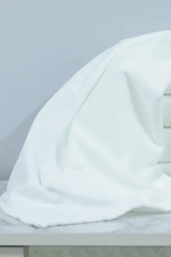 Kuaförlere Özel Boya Tutmayan Mikrofiber Saç Havlusu 50x90 cm. 4'lÜ Set-Beyaz - 5