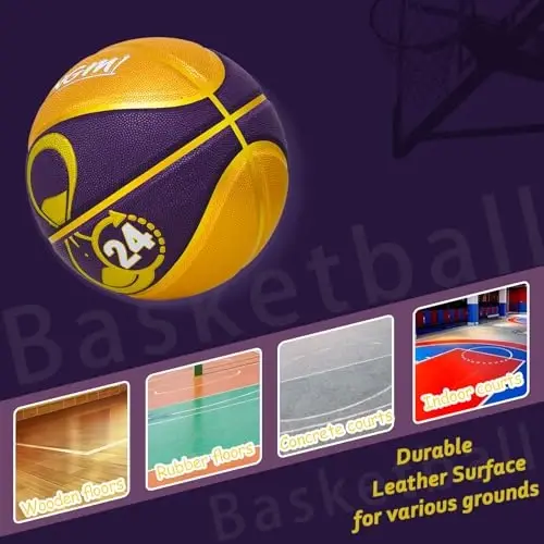 Kuangmi Liberty Court Collection Basketball, Official Size 7(29.5