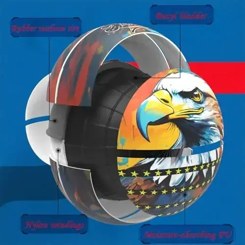 Kuangmi Liberty Court Collection Basketball, Official Size 7(29.5