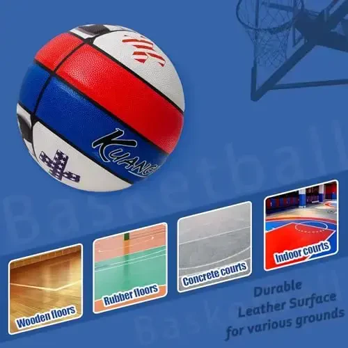 Kuangmi Liberty Court Collection Basketball, Official Size 7(29.5