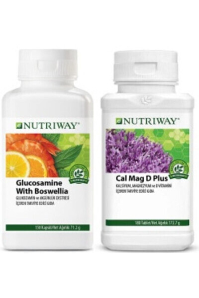 Kuchli Bo'g'imlar To'plami - Glyukozamin Va Kaltsiy Magniy D Plyus Amway - NUTRIWAY