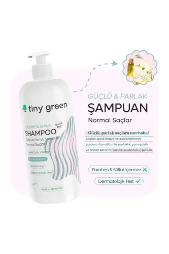 Kuchli porloq normal sochlar uchun shampun 500 ml - 4