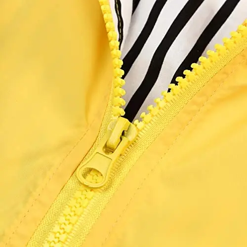 YOUNGER TREE Toddler Baby Boy Girl Duck Raincoat Cute Cartoon Hoodie Zipper Coat Outfit - 5