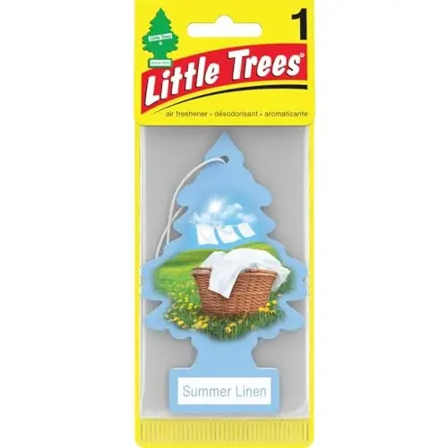 LITTLE TREES 076171673473 Daisy Fields Hanging Paper Tree for Home or Car, 6 Pack - 1