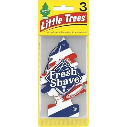 Little Trees Car Air Freshener 6-Pack (Fresh Shave) - LITTLE TREES (1)