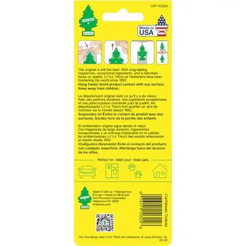 LITTLE TREES Car Air Freshener | Hanging Paper Tree for Home or Car | Caribbean Colada | 12 Pack - 3