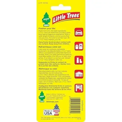 LITTLE TREES Car Air Freshener | Hanging Paper Tree for Home or Car | Vanillaroma | Single Tree per Package - 3
