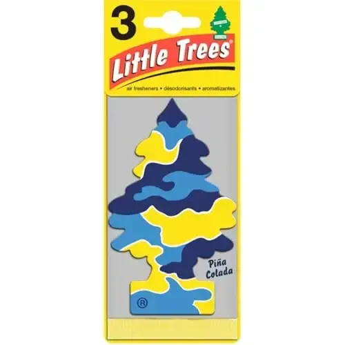 Little Trees Hanging Car and Home Air Freshener, Pina Colada (Pack of 3) - 2