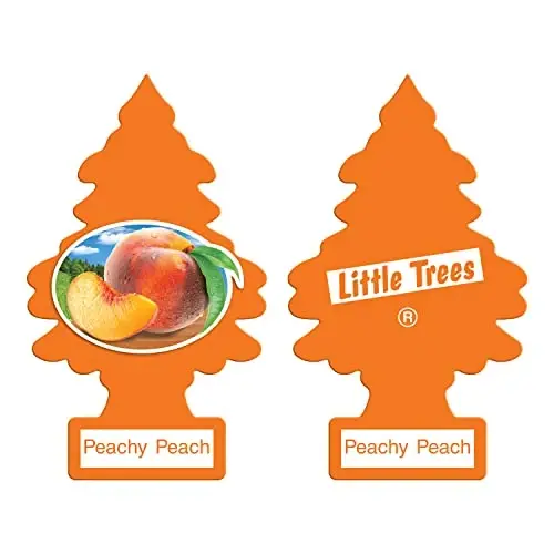Little Trees Cardboard Hanging Car, Home & Office Air Freshener, Peachy Peach (Pack of 6) - 3