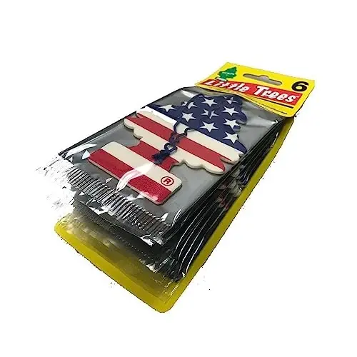 LITTLE TREES Car Air Freshener | Hanging Paper Tree for Home or Car | Vanilla Pride | 6 Pack - LITTLE TREES (1)