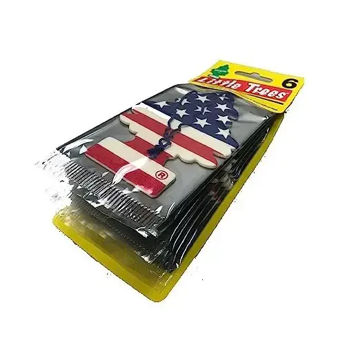LITTLE TREES Car Air Freshener | Hanging Paper Tree for Home or Car | Vanilla Pride | 6 Pack - 2