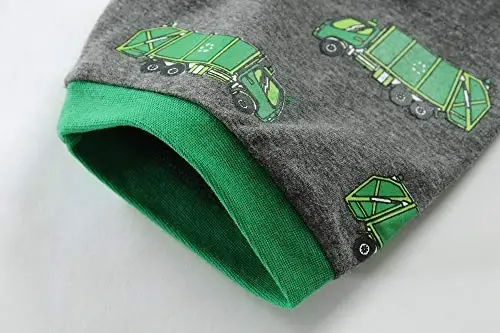 Toddler Boys Pajamas Short Sets Fire Truck Cotton 2 Piece Pjs Excavator Sleepwear Summer Clothes Kids Jammies Set Size 1-7T - 6