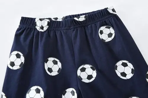 Toddler Boys Pajamas Short Sets Fire Truck Cotton 2 Piece Pjs Excavator Sleepwear Summer Clothes Kids Jammies Set Size 1-7T - 5