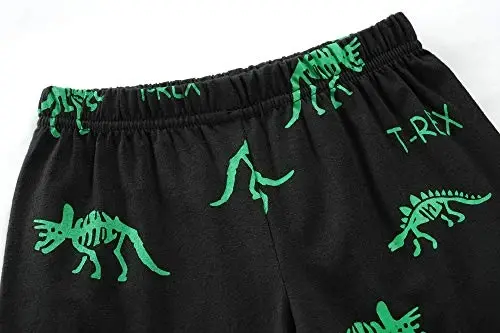 Toddler Boys Pajamas Short Sets Fire Truck Cotton 2 Piece Pjs Excavator Sleepwear Summer Clothes Kids Jammies Set Size 1-7T - 5