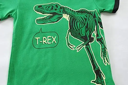 Toddler Boys Pajamas Short Sets Fire Truck Cotton 2 Piece Pjs Excavator Sleepwear Summer Clothes Kids Jammies Set Size 1-7T - 3