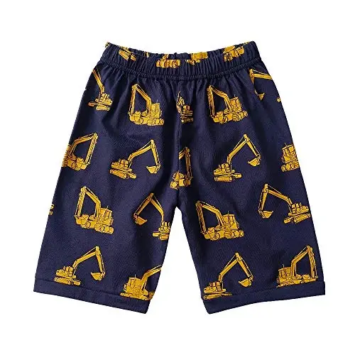 Toddler Boys Pajamas Short Sets Fire Truck Cotton 2 Piece Pjs Excavator Sleepwear Summer Clothes Kids Jammies Set Size 1-7T - 4