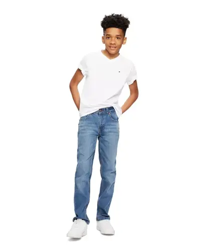 Toddler and Little Boys Embroidered Logo V-Neck Tee - 4