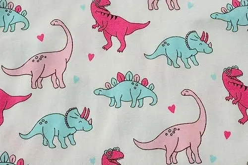Little Hand Girls Pajamas Dinosaur Cotton Unicorn Pjs Jammies Fall Winter Long Sleeve Kids Sleepwear Sets for Size 2-7T - 6