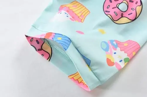 Little Girls Pajamas Short Sleeve 100% Cotton Toddler Pjs Mermaid Sleepwear Unicorn Pajama Summer Clothes Sets 1-7T - 7