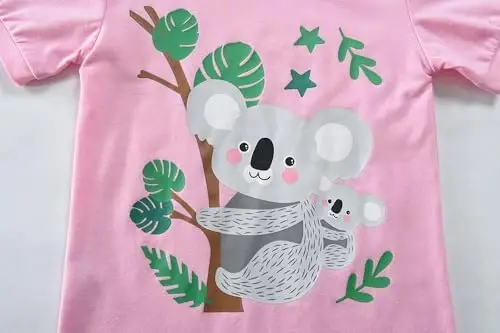 Little Girls Pajamas Short Sleeve 100% Cotton Toddler Pjs Mermaid Sleepwear Unicorn Pajama Summer Clothes Sets 1-7T - 3