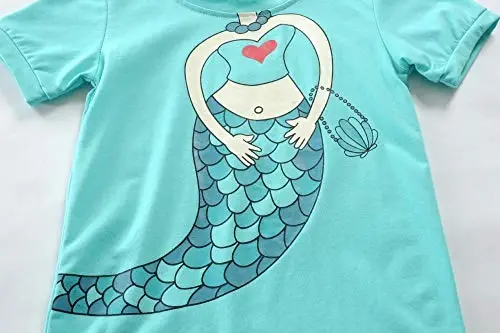 Little Girls Pajamas Short Sleeve 100% Cotton Toddler Pjs Mermaid Sleepwear Unicorn Pajama Summer Clothes Sets 1-7T - CM-KID (1)