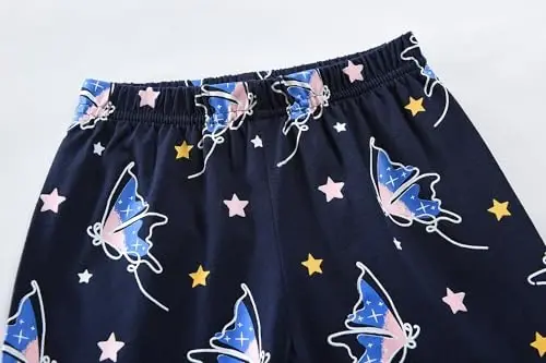 Little Girls Pajamas Short Sleeve 100% Cotton Toddler Pjs Mermaid Sleepwear Unicorn Pajama Summer Clothes Sets 1-7T - 5