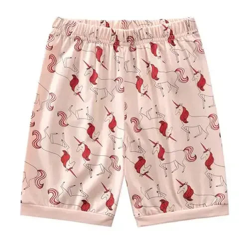 Little Girls Pajamas Short Sleeve 100% Cotton Toddler Pjs Mermaid Sleepwear Unicorn Pajama Summer Clothes Sets 1-7T - 4