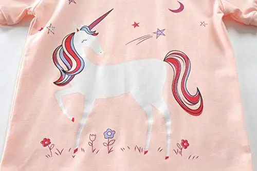 Little Girls Pajamas Short Sleeve 100% Cotton Toddler Pjs Mermaid Sleepwear Unicorn Pajama Summer Clothes Sets 1-7T - 2