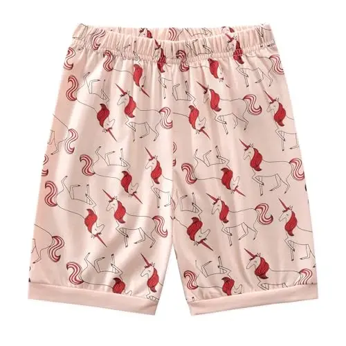 Little Girls Pajamas Short Sleeve 100% Cotton Toddler Pjs Mermaid Sleepwear Unicorn Pajama Summer Clothes Sets 1-7T - 4