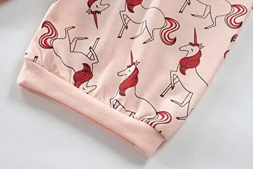 Little Girls Pajamas Short Sleeve 100% Cotton Toddler Pjs Mermaid Sleepwear Unicorn Pajama Summer Clothes Sets 1-7T - 7