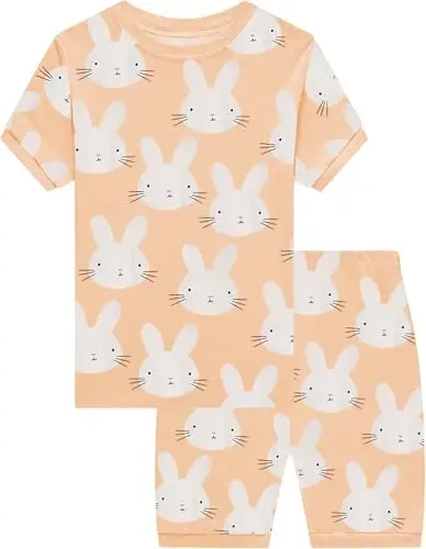 Little Girls Pajamas Short Sleeve 100% Cotton Toddler Pjs Mermaid Sleepwear Unicorn Pajama Summer Clothes Sets 1-7T - 1