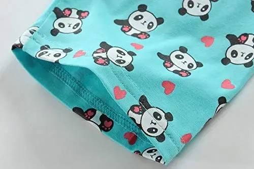 CM-Kid Little Girls Pajamas Short Sleeve 100% Cotton Toddler Pjs Mermaid Sleepwear Unicorn Pajama Summer Clothes Sets 1-7T - 6