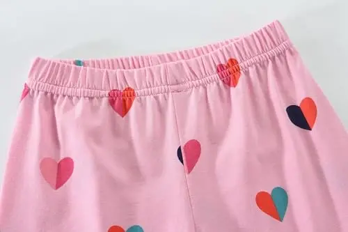 Little Girls Pajamas Short Sleeve 100% Cotton Toddler Pjs Mermaid Sleepwear Unicorn Pajama Summer Clothes Sets 1-7T - 5