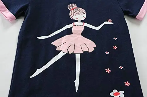 Little Girls Pajamas Short Sleeve 100% Cotton Toddler Pjs Mermaid Sleepwear Unicorn Pajama Summer Clothes Sets 1-7T - 3