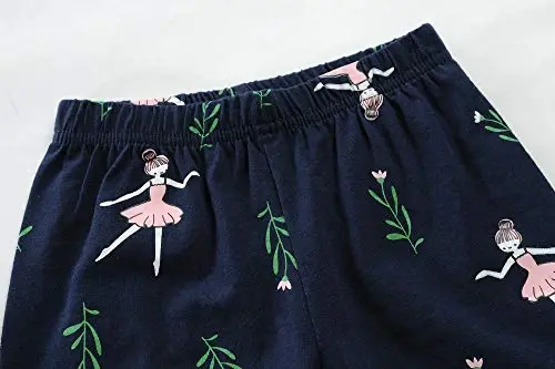 Little Girls Pajamas Short Sleeve 100% Cotton Toddler Pjs Mermaid Sleepwear Unicorn Pajama Summer Clothes Sets 1-7T - 5